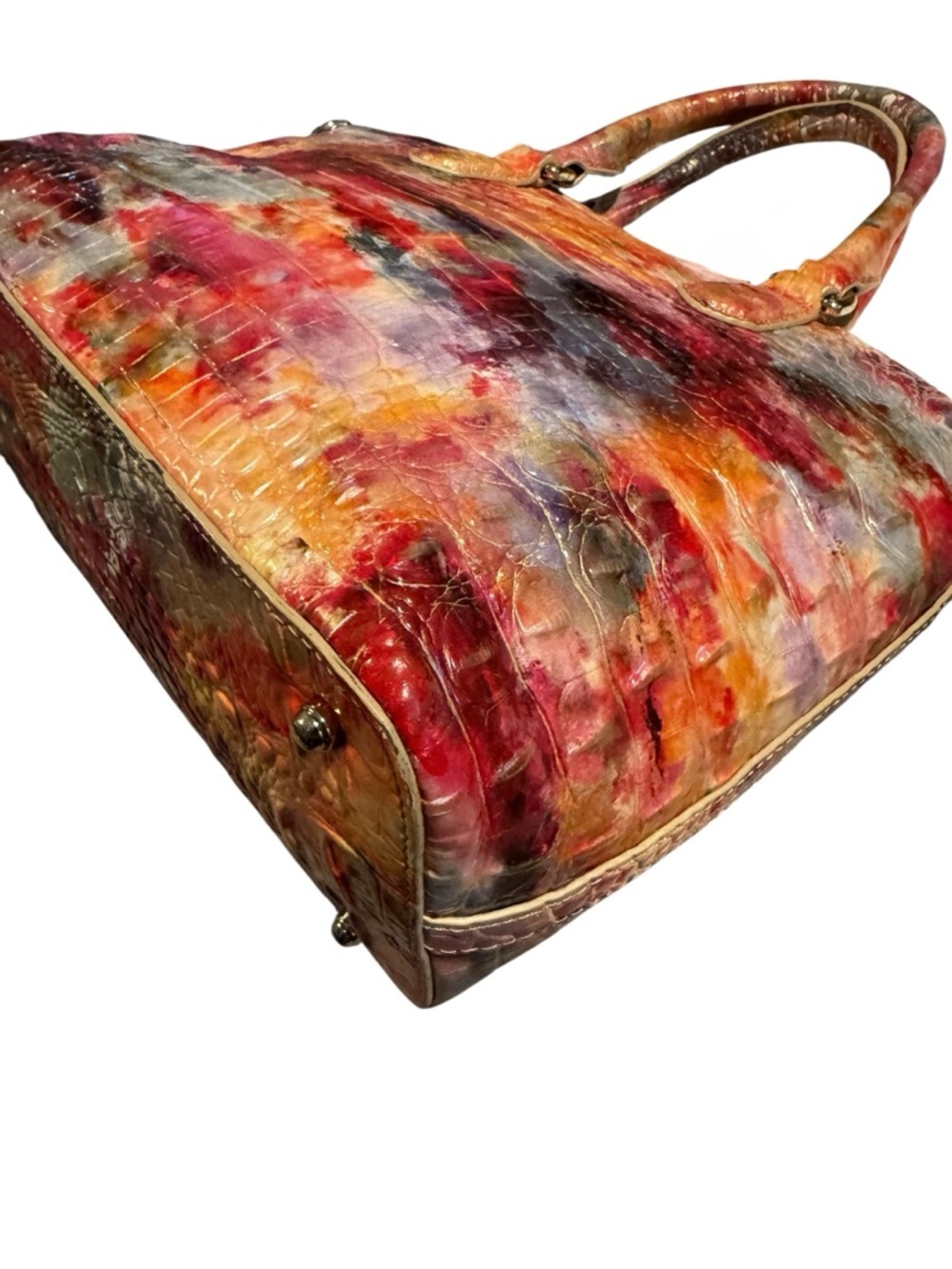Brahmin Melbourne Duxbury Satchel in Candy - Picture 11 of 14